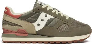 Saucony Men's Shadow Original Sneaker, Olive/Rust, 14