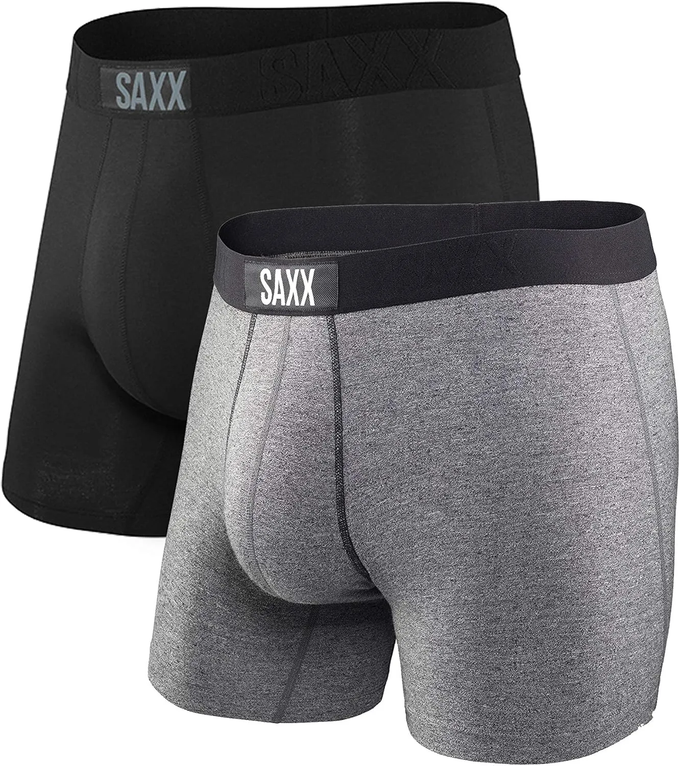 SAXX Underwear Co. Men's Underwear with Pouch Vibe Super Soft Boxer Brief 2Pk