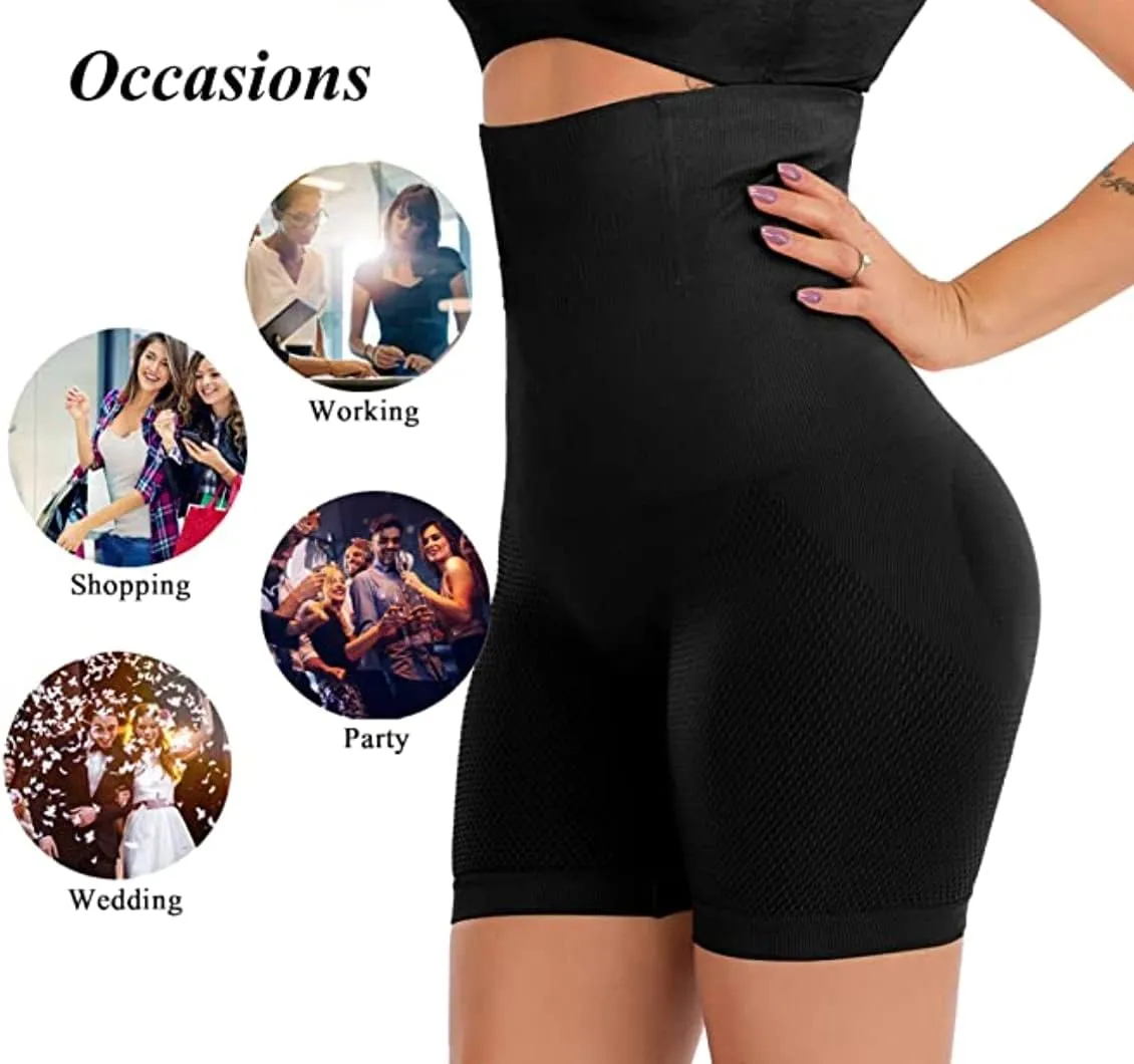 ShaperQueen102E Shaper Shorts - Womens High-Waist Cincher Trainer Girdle Faja Tummy Control Thigh Slimming Shapewear Shorts