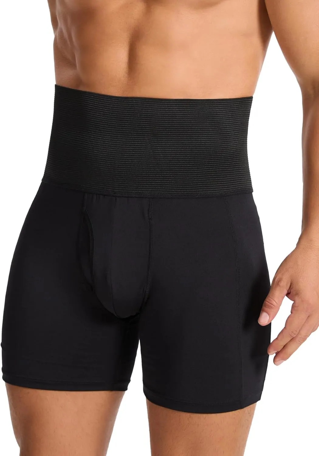Shapewear Shorts for Men Tummy Control Shorts Slimming Long Leg Compression Boxer Briefs