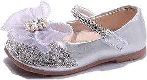 Shoes for Girls Designed Bowknots Classic Retro Chunky Flat Sandals Sticky Shoe Laces Summer Dress Shoes