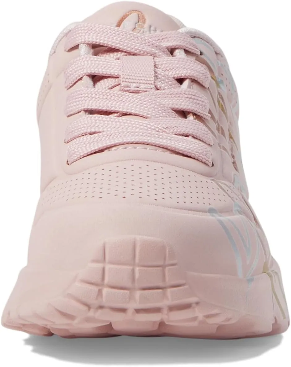 Skechers Girl's Uno Lite-Metallic Love Sneaker