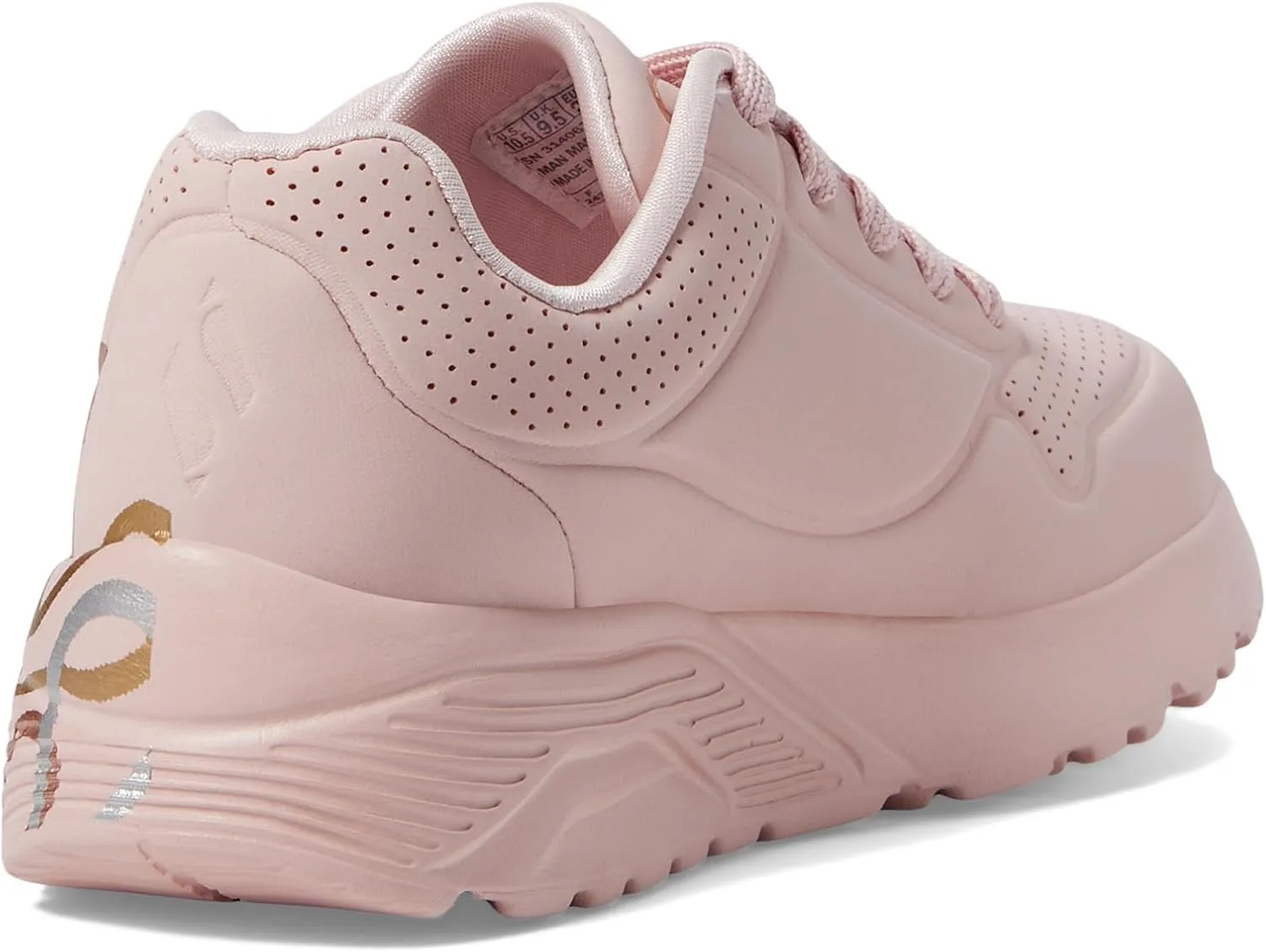 Skechers Girl's Uno Lite-Metallic Love Sneaker