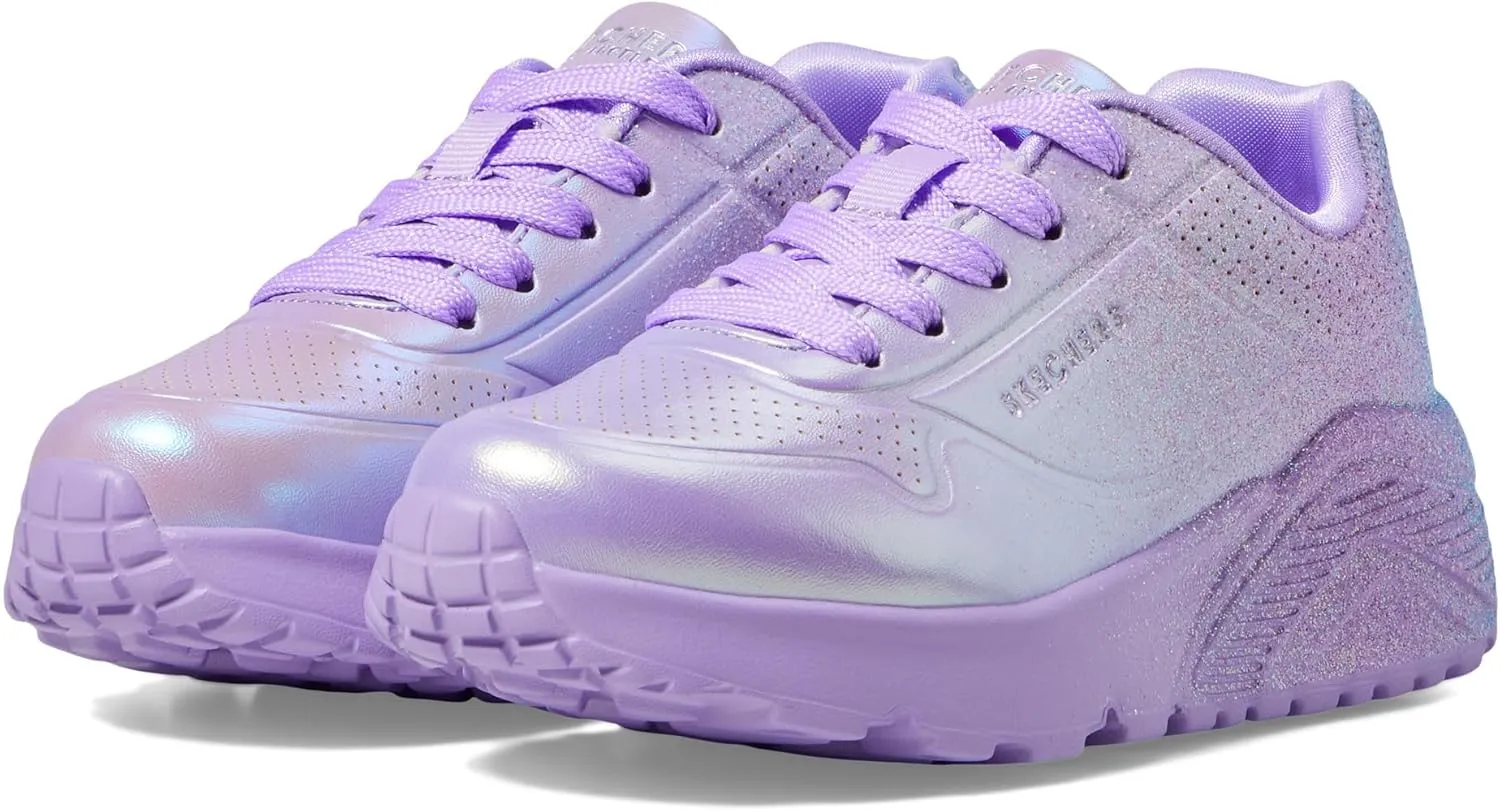 Skechers Girls' Uno Lite metallic Shimmers