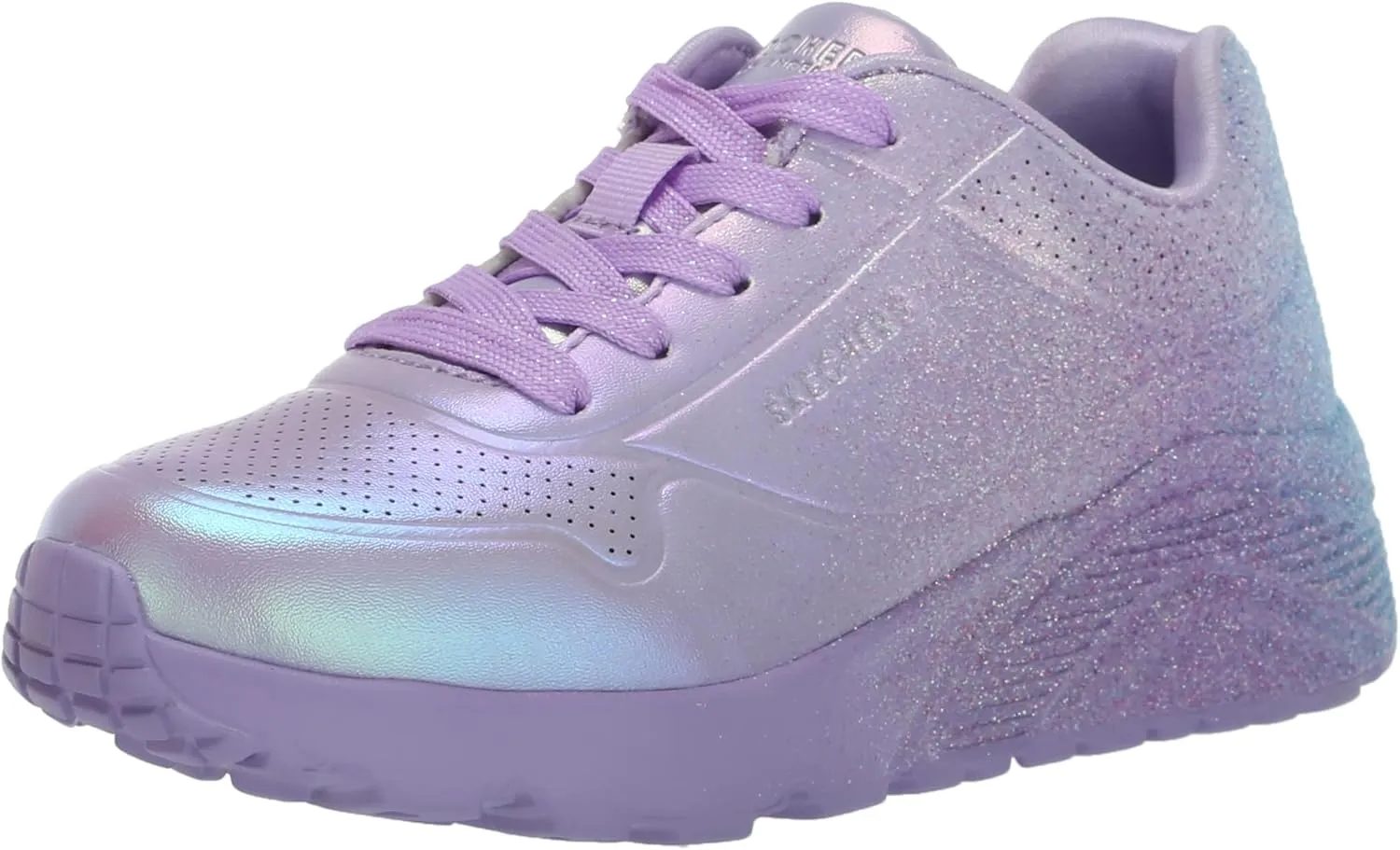 Skechers Girls' Uno Lite metallic Shimmers