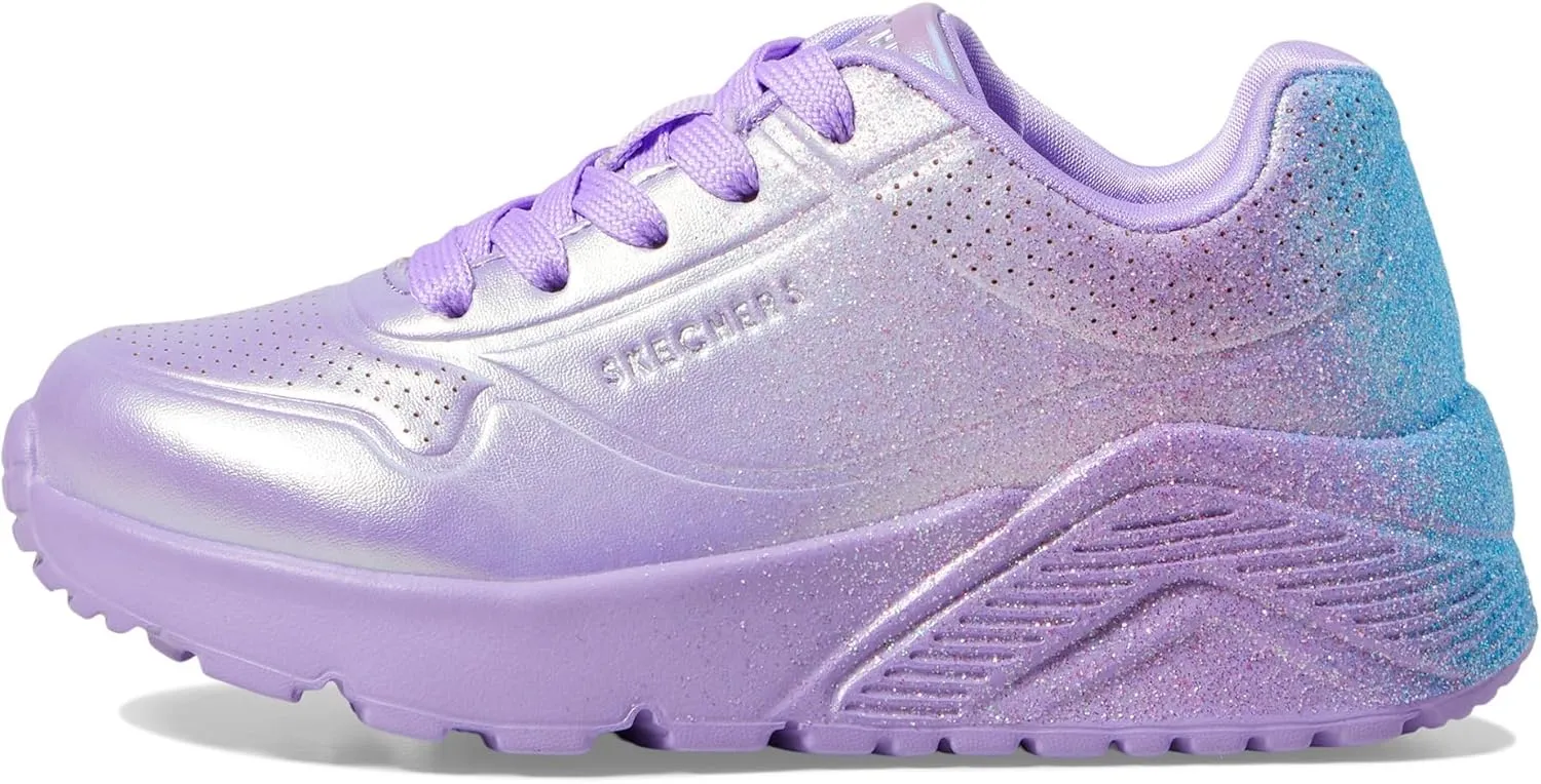 Skechers Girls' Uno Lite metallic Shimmers