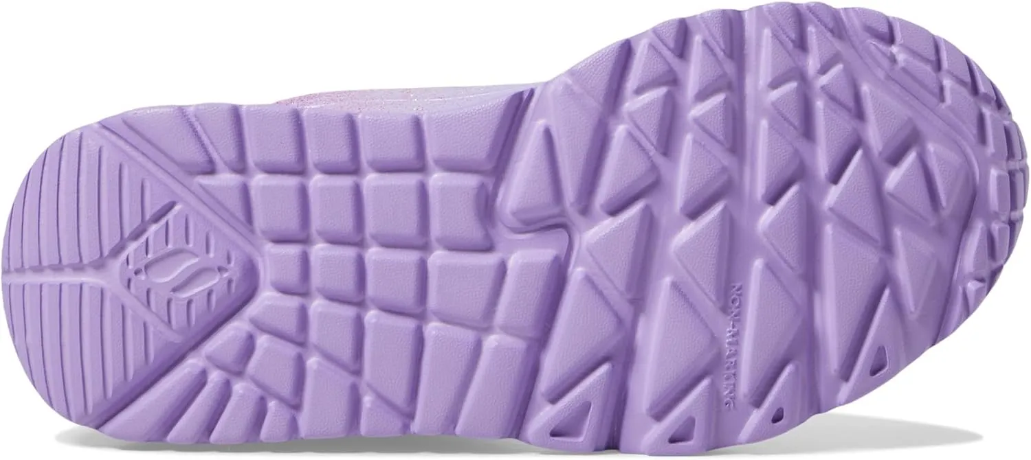 Skechers Girls' Uno Lite metallic Shimmers