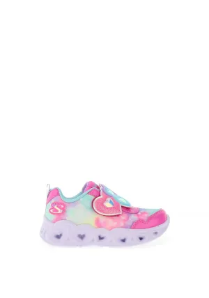 Skechers Toddler Girl Heart Lights Loving Reflection Trainer, Pink