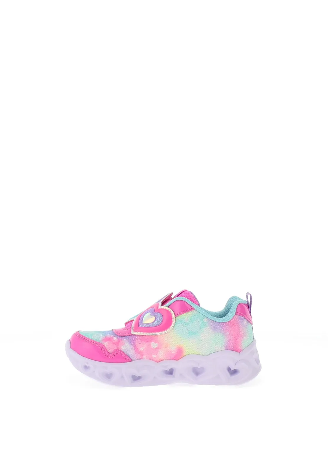 Skechers Toddler Girl Heart Lights Loving Reflection Trainer, Pink