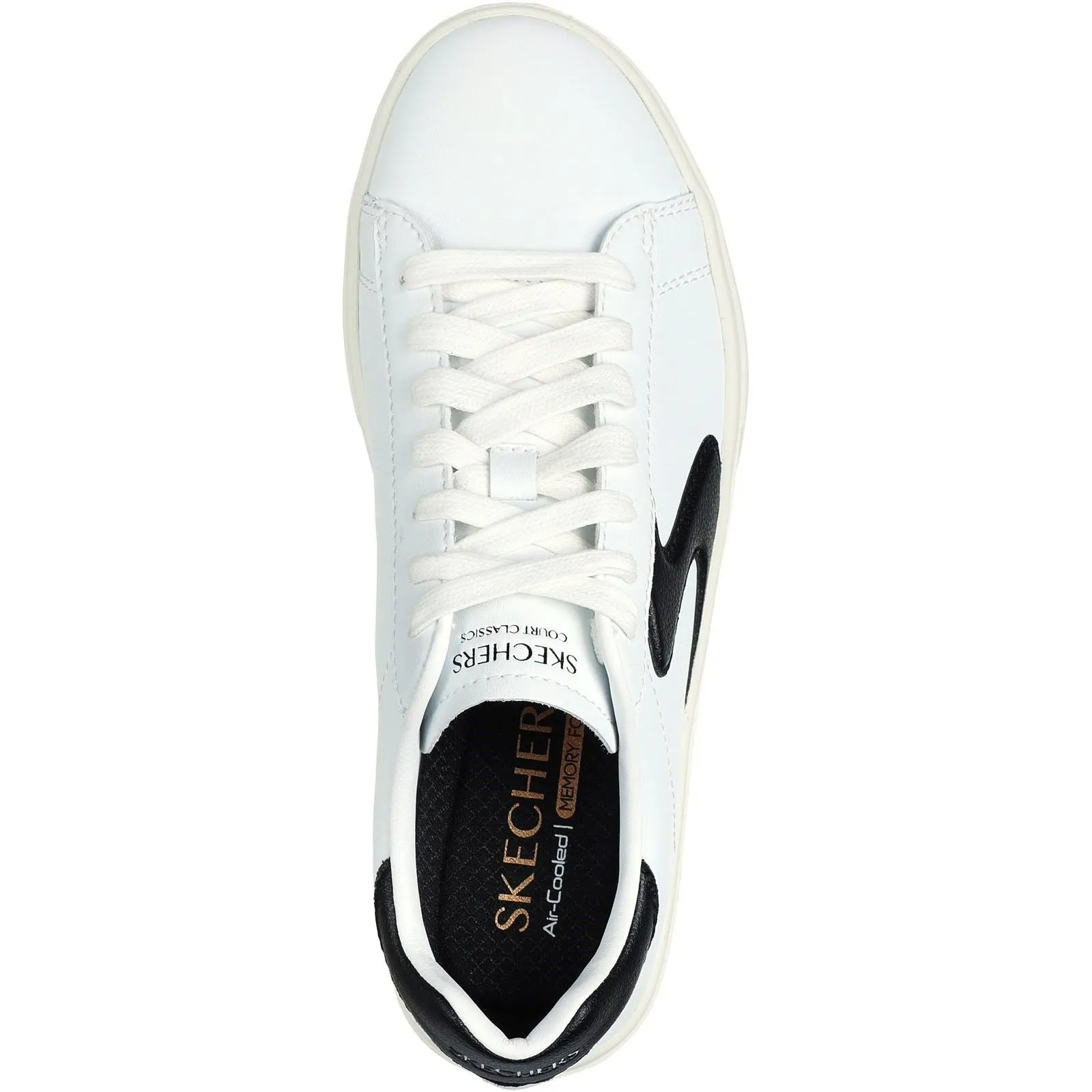 Skechers Women's Eden LX - Beaming Glory Trainer in White/Black