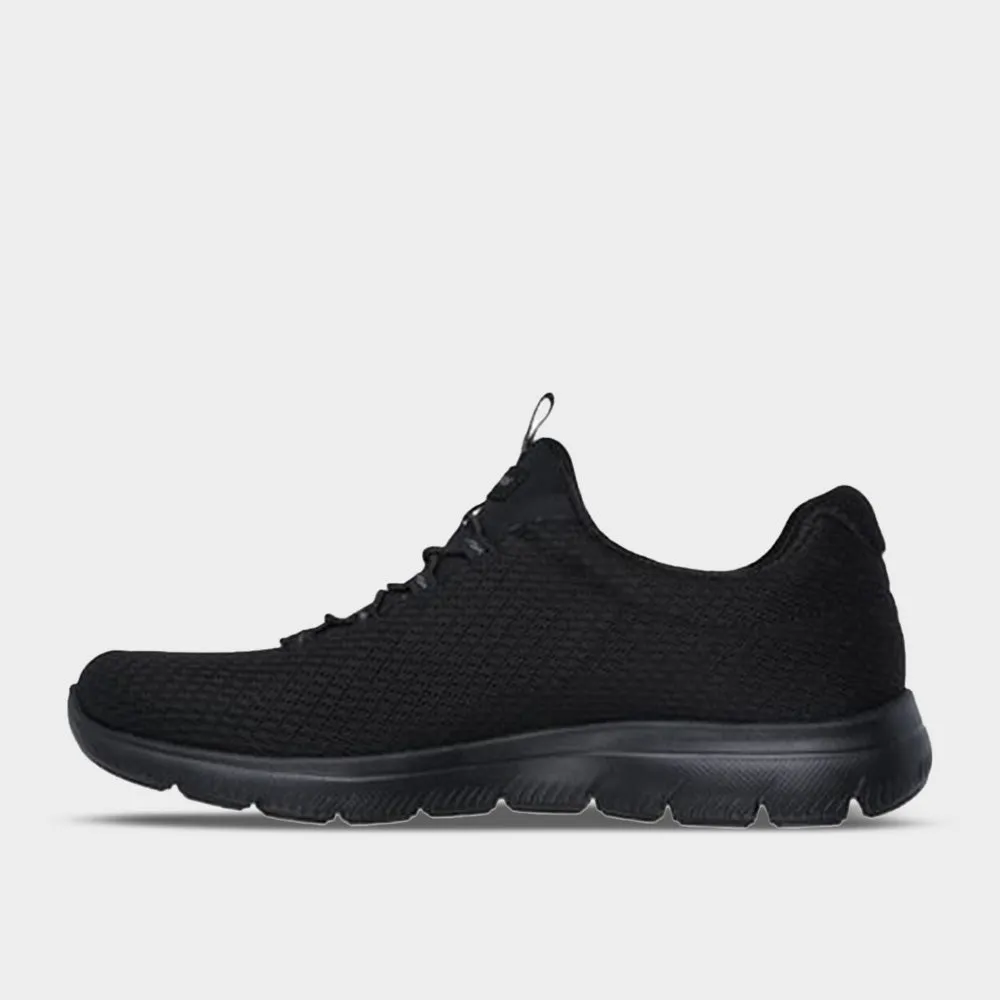 Skechers Womens Summits Sneaker Black/black _ 183377 _ Black