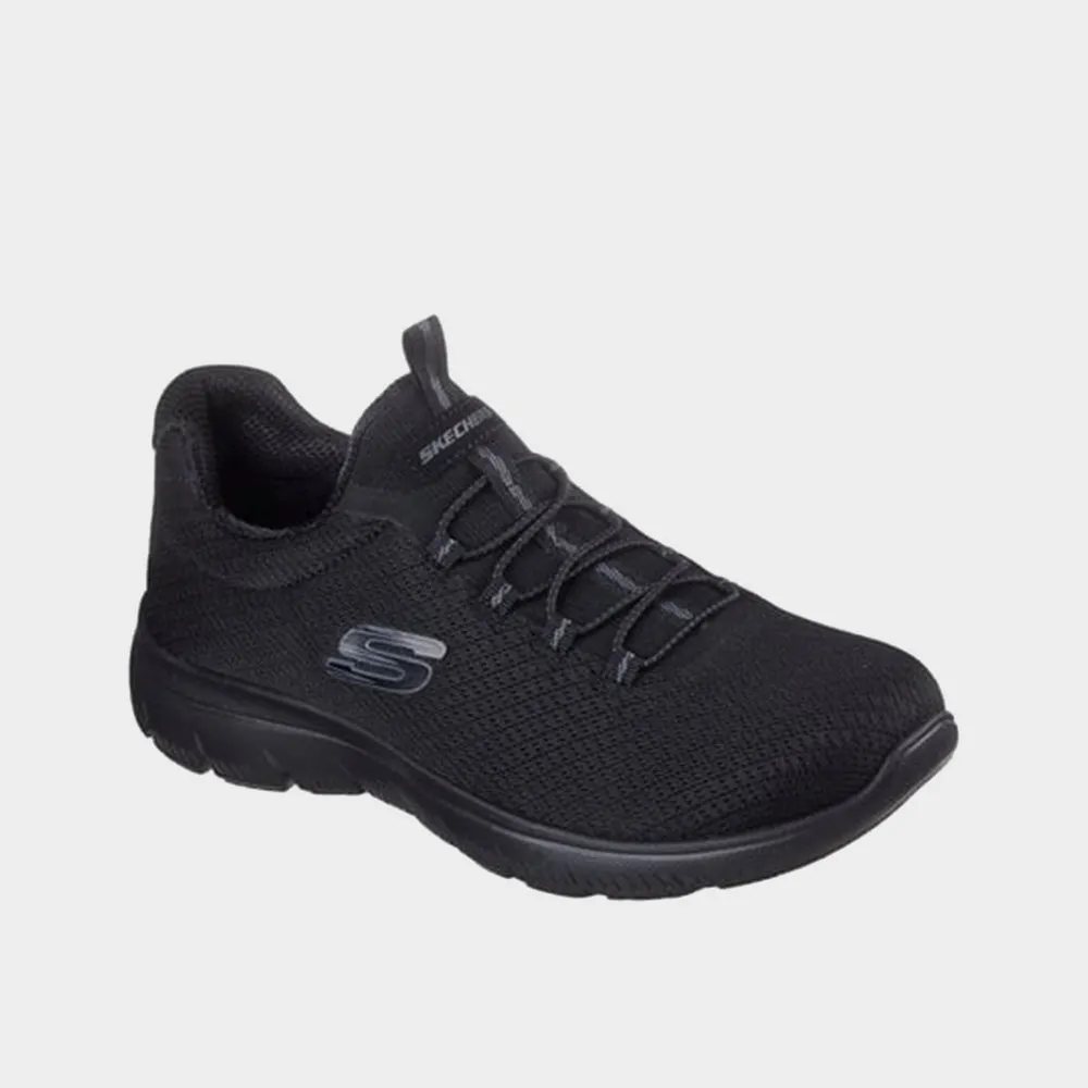 Skechers Womens Summits Sneaker Black/black _ 183377 _ Black