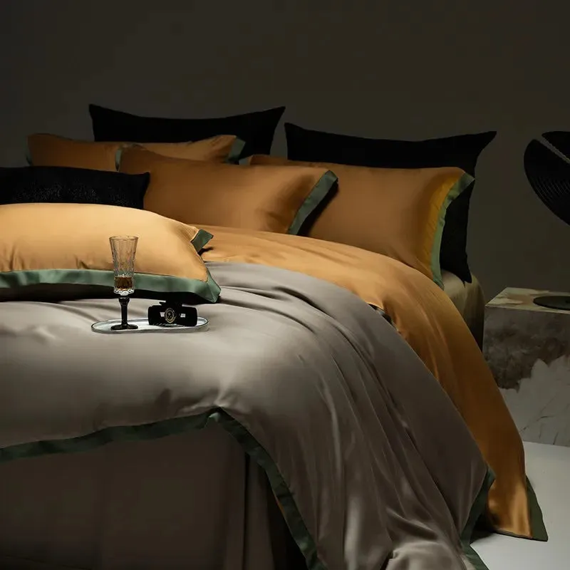 Soft Taupe Bamboo Bedding Ensemble