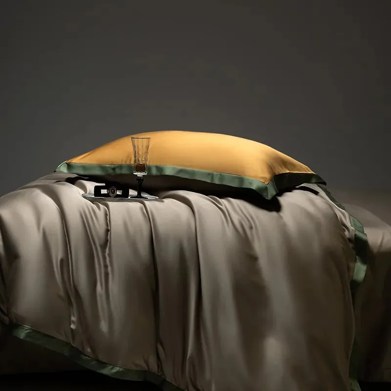 Soft Taupe Bamboo Bedding Ensemble