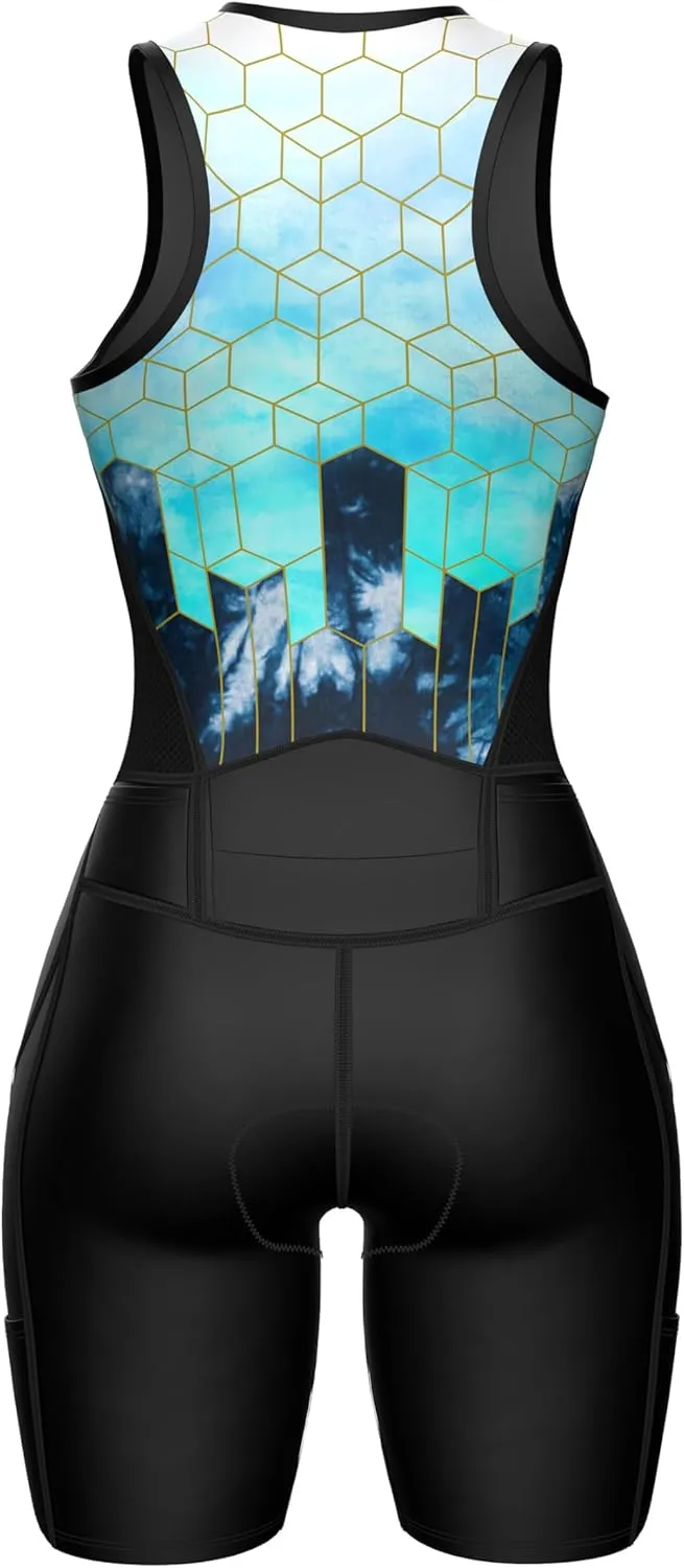 Sparx Women Triathlon Suit Tri Short Racing Cycling Swim Run