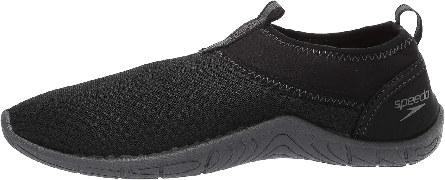 Speedo Unisex-Child Water Shoe Tidal Cruiser Toddler Unisex,black/dark gull grey,6/7 Toddler Unisex Baby US