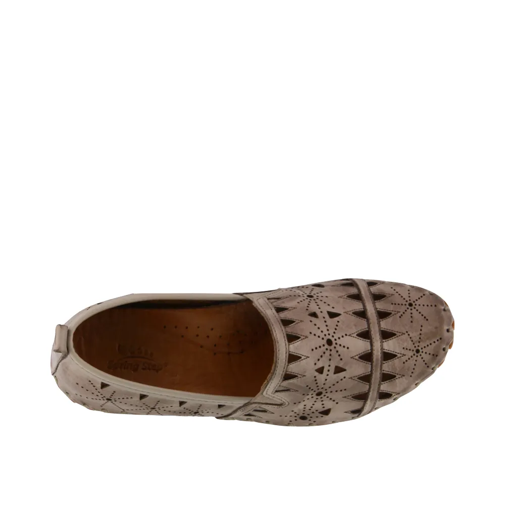 Spring Step Women's Fusaro Perfed Loafer in Grey