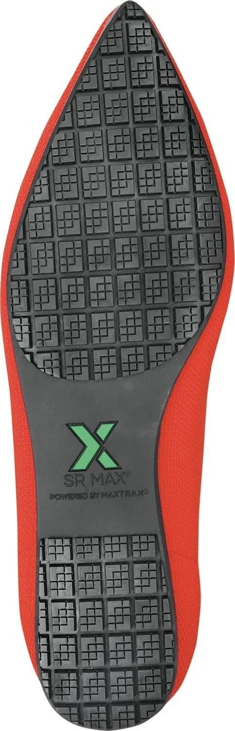 SR Max Albright, Women's, MaxTrax Slip Resistant, Soft Toe, Dress Flat, Work Shoe
