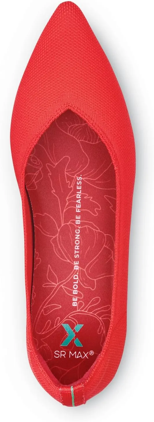 SR Max Albright, Women's, MaxTrax Slip Resistant, Soft Toe, Dress Flat, Work Shoe