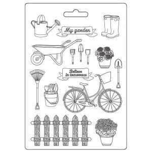 Stamperia  - Soft Mould A5 -  Garden Tools