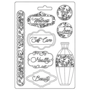 Stamperia  - Soft Mould A5 -  Rose Parfum Plates*