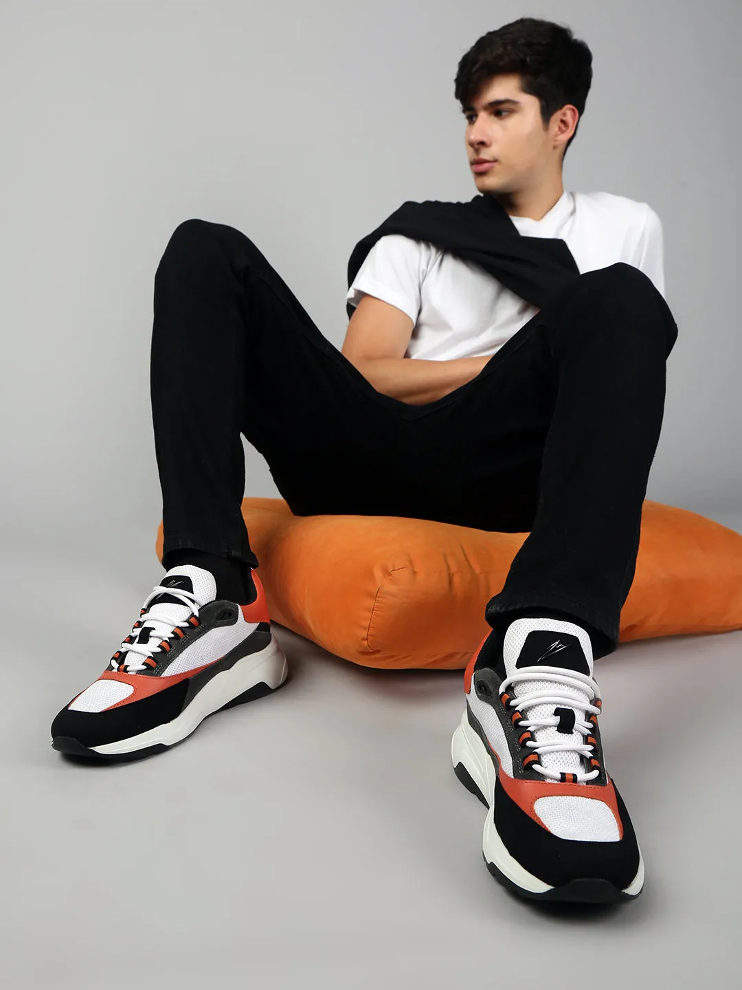 SUNFLARE - Orange Lightweight Sneakers