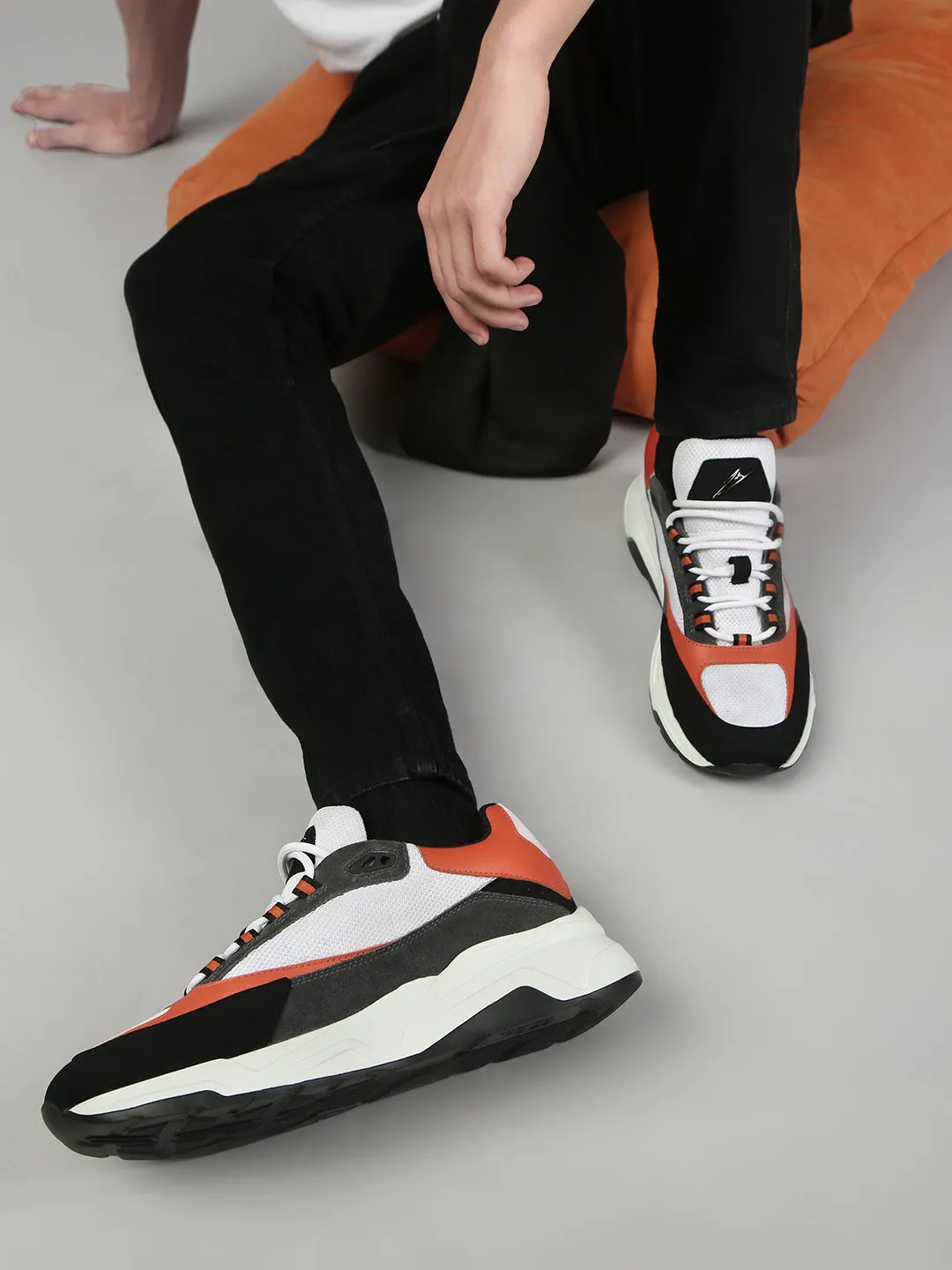 SUNFLARE - Orange Lightweight Sneakers