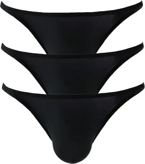 Super Soft Ice Silk Swim Briefs Men's Low-Rise Bikini Underwear 9023