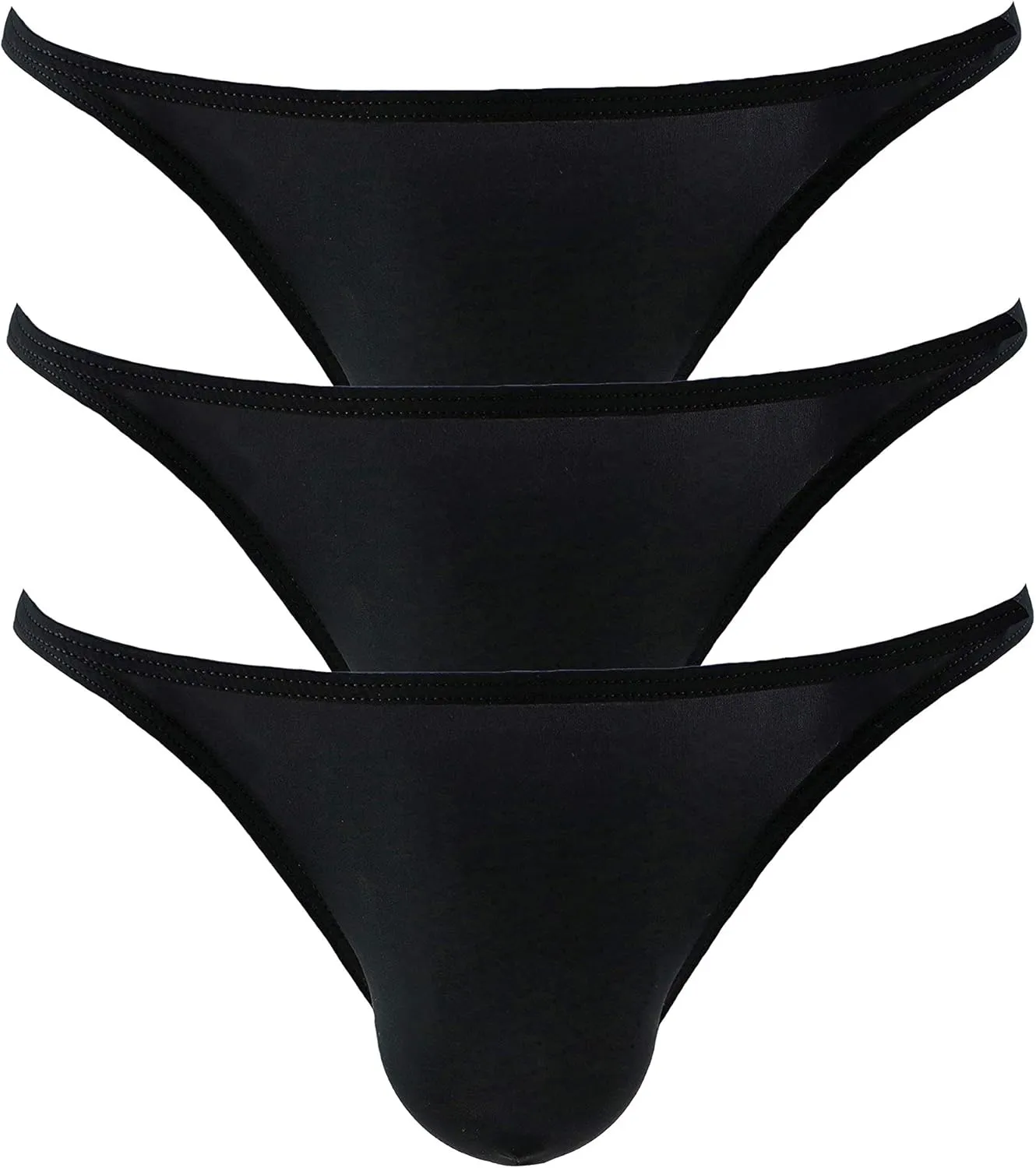 Super Soft Ice Silk Swim Briefs Men's Low-Rise Bikini Underwear 9023