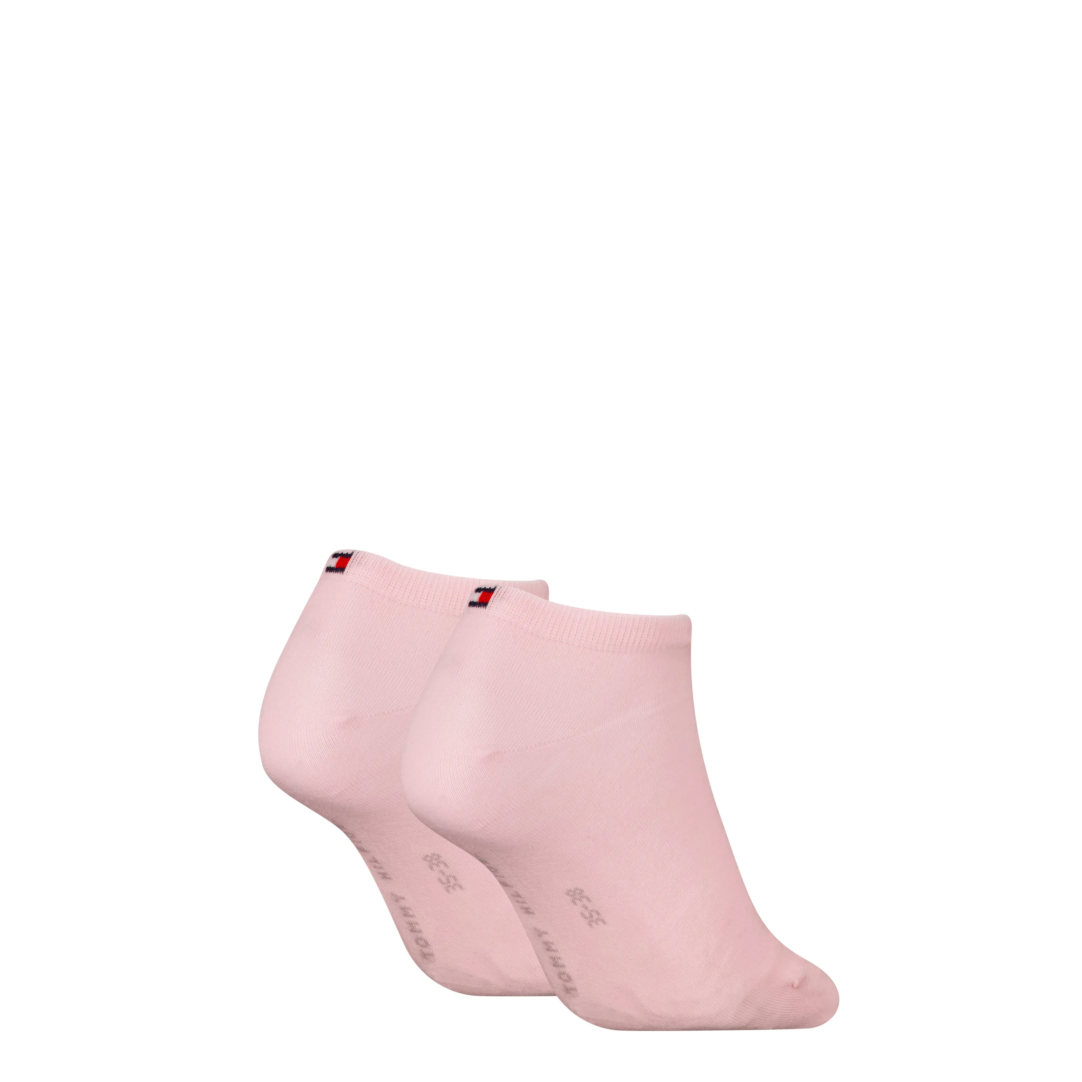 Tommy Hilfiger 2 Pack Trainer Womens Ankle Socks Pink