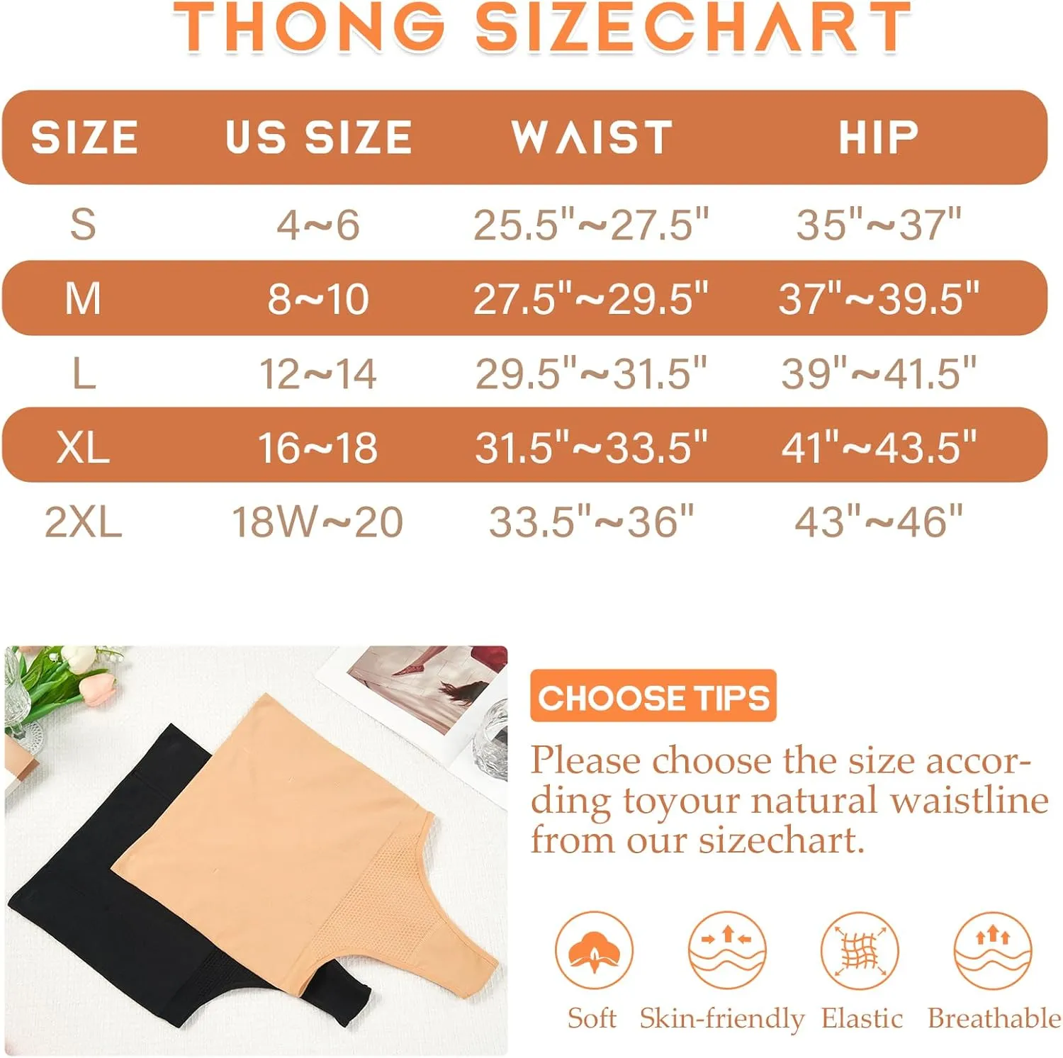 Tummy Control Thong Shapewear for Women High Waist Shaping Underwear Seamless Body Shaper Panties Girdle