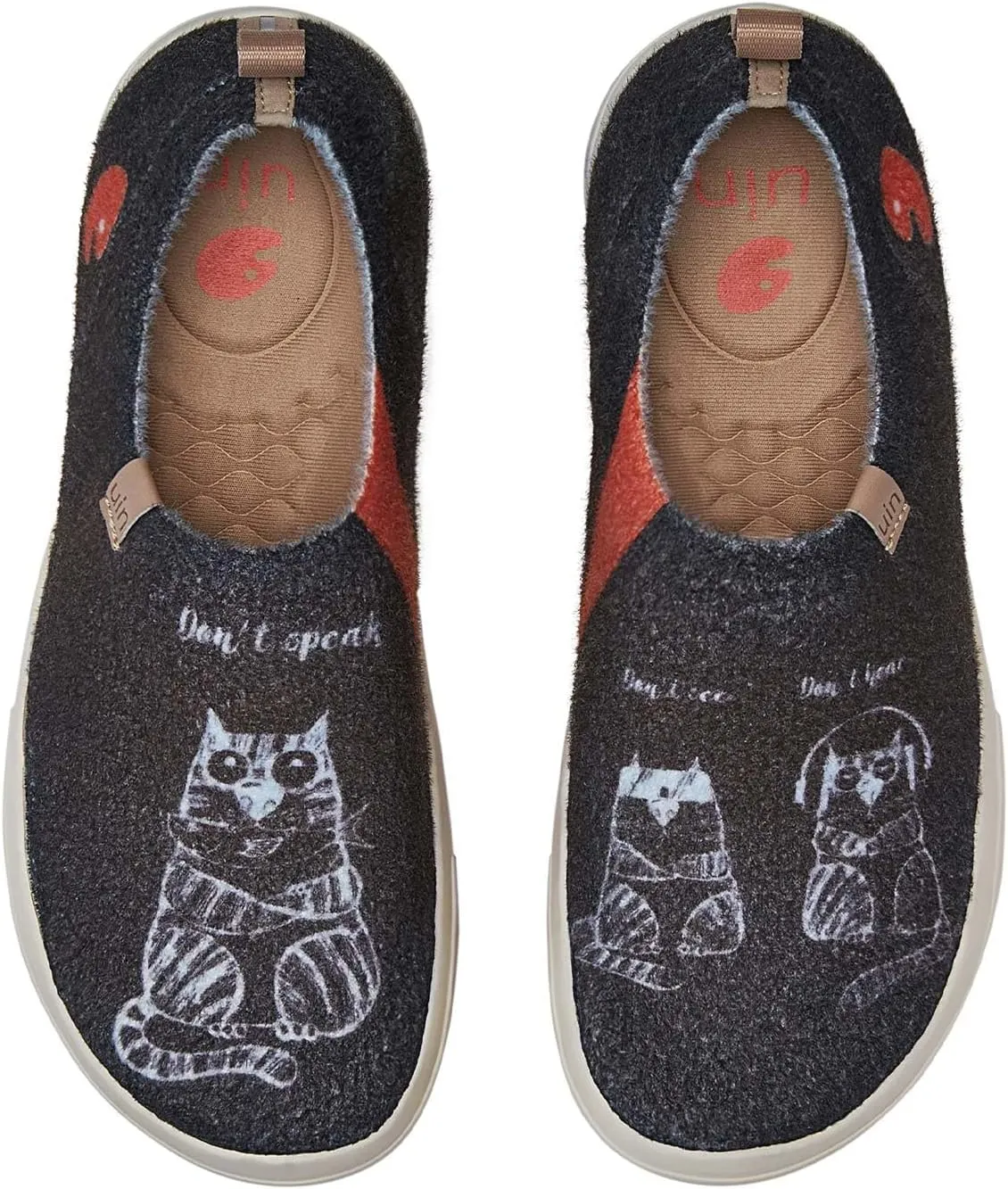 UIN Women's Slip On Loafers Lightweight Walking Sneaker Art Travel Shoes Toledo Ⅷ