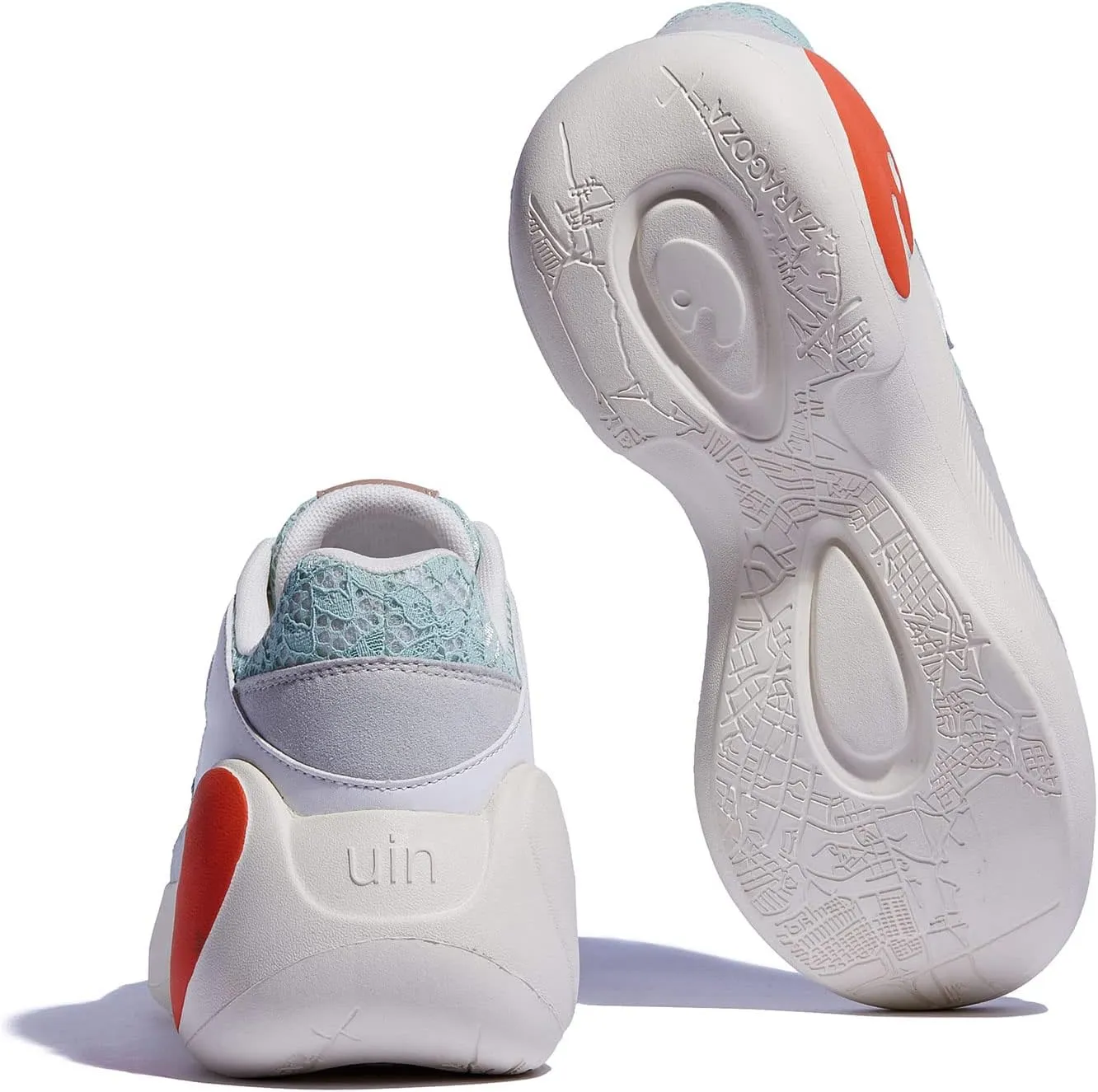 UIN Women's Travel Walking Shoes Art Painted Slip Ons Casual Lightweight Comfortable Chunky Fashion Sneaker Zaragoza Series