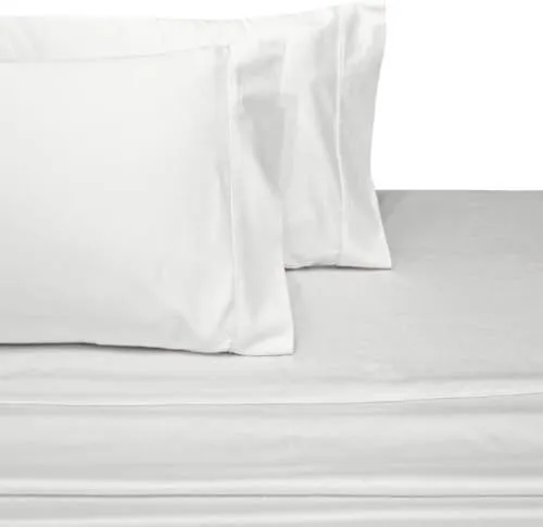Ultra Soft & Exquisitely Smooth Genuine 100% Plush Cotton 800 TC Sheet Set by Pure Linens, Lavish Sateen Solid, 4 Piece King Size Deep Pocket Sheet Set, White