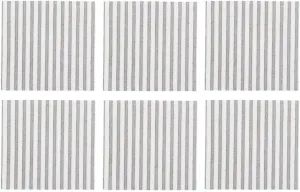 Vietri Papersoft Napkins Capri Gray Cocktail Napkins Pack of 20,Set of 6 9.75"Sq Flat, Spunlace