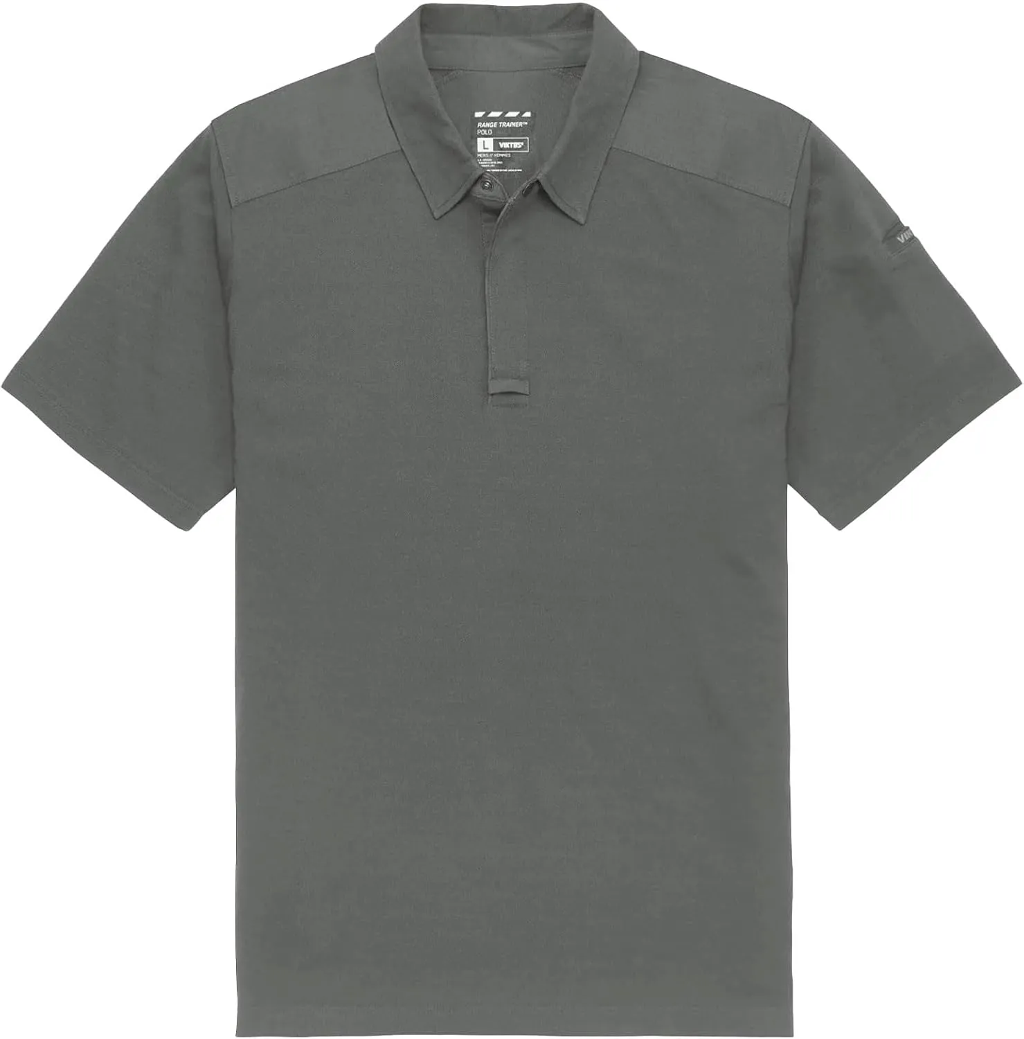 VIKTOS Men's Range Trainer Coolmax Durable Lightweight Breathable Snap Collar Short Sleeve Hunting Shooting Stretch Polo Top