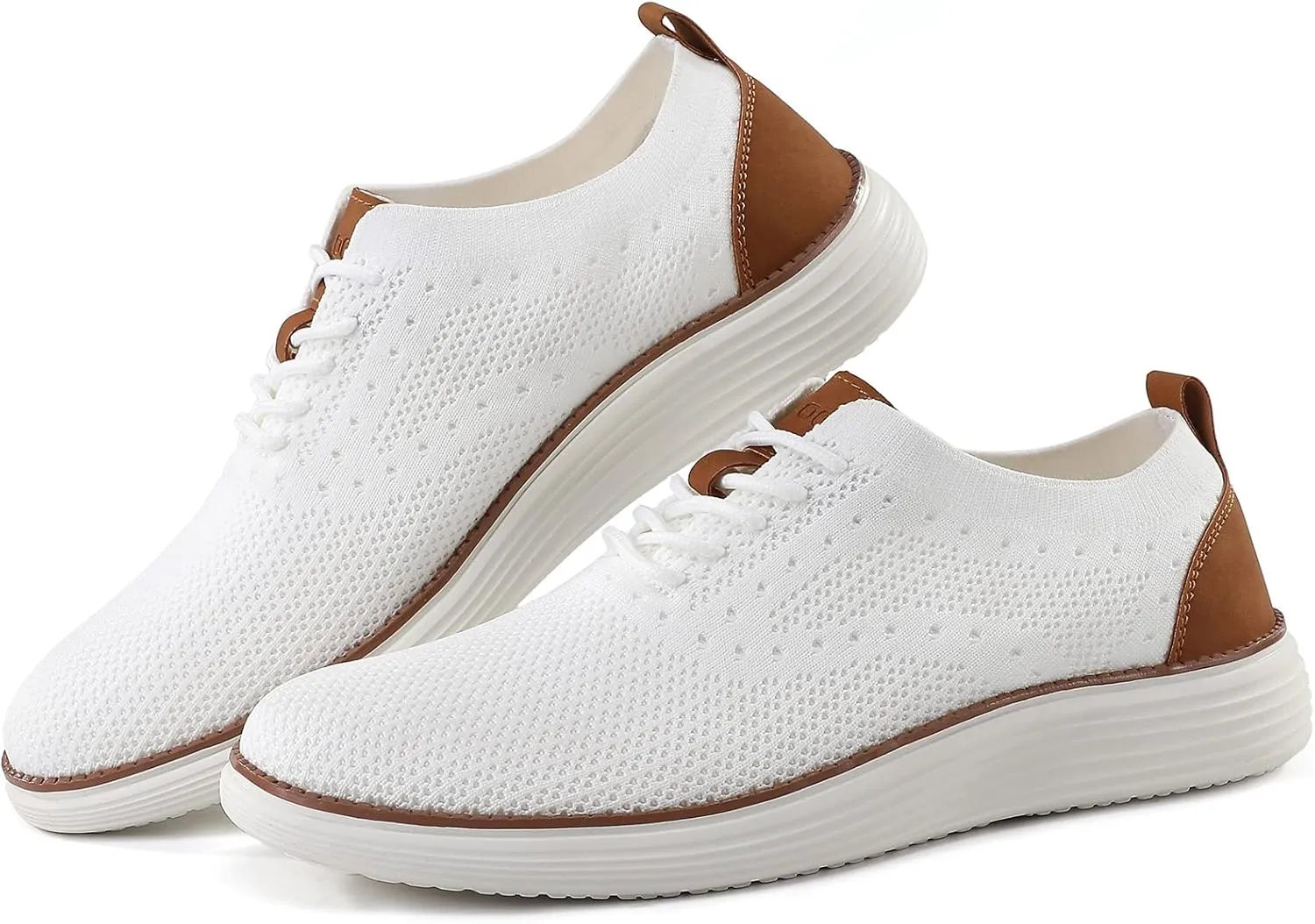 VILOCY Men's Casual Dress Sneakers Oxfords Business Mesh Breathable Walking Shoes Tennis Comfortable