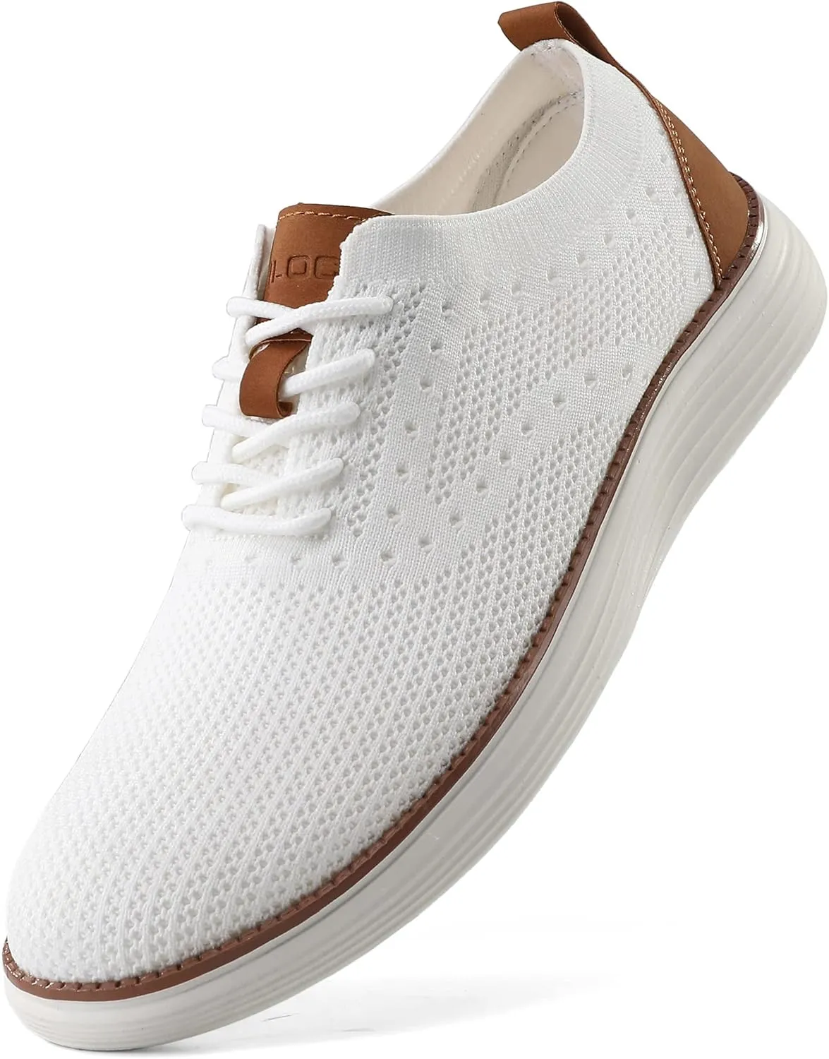 VILOCY Men's Casual Dress Sneakers Oxfords Business Mesh Breathable Walking Shoes Tennis Comfortable