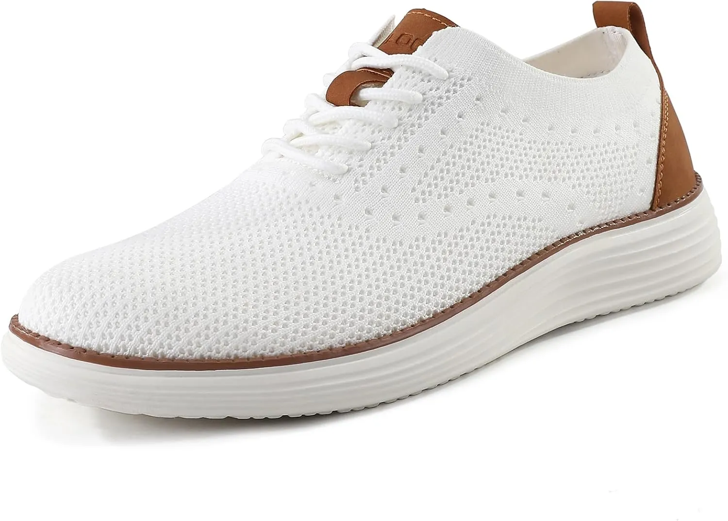 VILOCY Men's Casual Dress Sneakers Oxfords Business Mesh Breathable Walking Shoes Tennis Comfortable