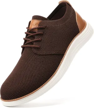 VILOCY Men's Fashion Dress Sneakers Casual Walking Shoes Business Oxfords Comfortable Breathable Lightweight Tennis