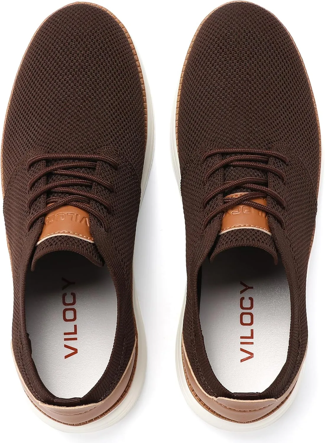 VILOCY Men's Fashion Dress Sneakers Casual Walking Shoes Business Oxfords Comfortable Breathable Lightweight Tennis