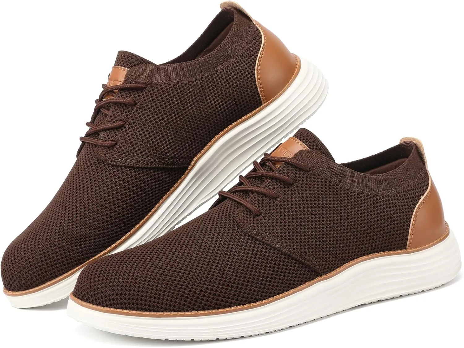 VILOCY Men's Fashion Dress Sneakers Casual Walking Shoes Business Oxfords Comfortable Breathable Lightweight Tennis