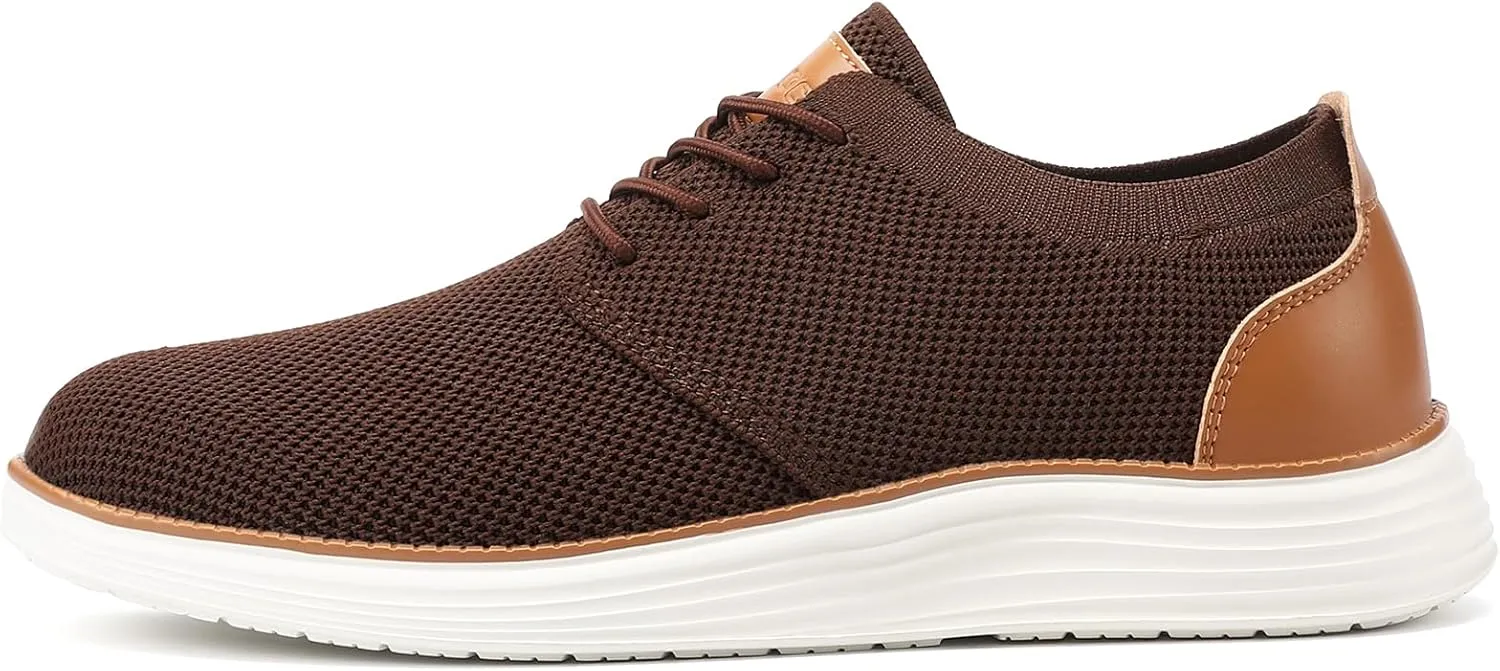 VILOCY Men's Fashion Dress Sneakers Casual Walking Shoes Business Oxfords Comfortable Breathable Lightweight Tennis