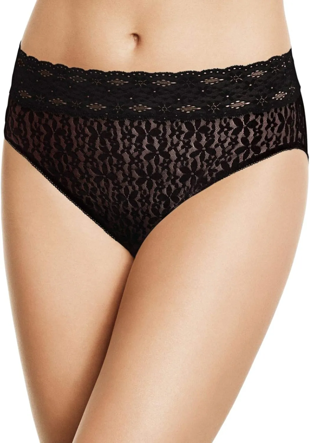 Wacoal Women's Halo Lace Hi-Cut Brief Panty
