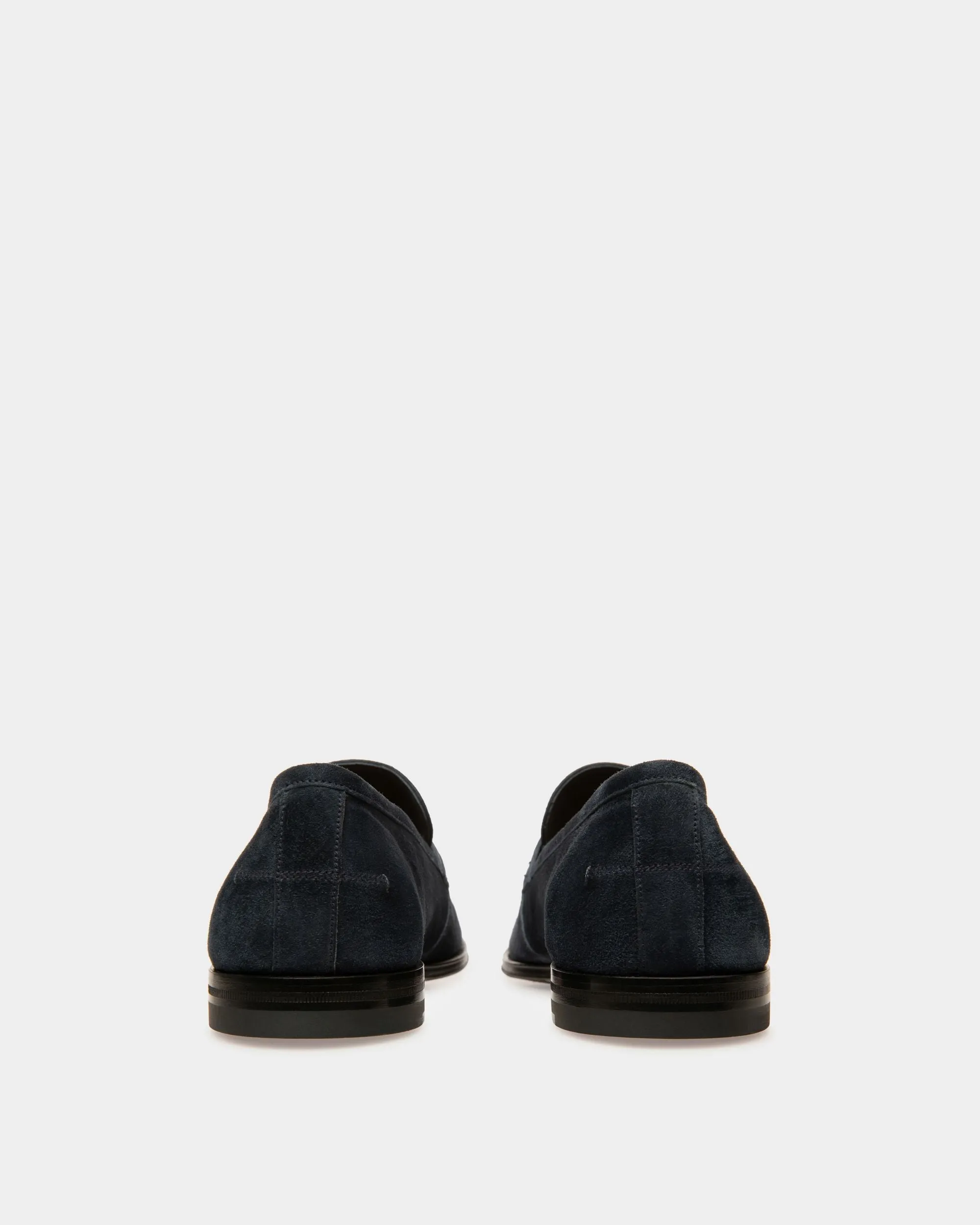 Webb Leather Loafers In Navy