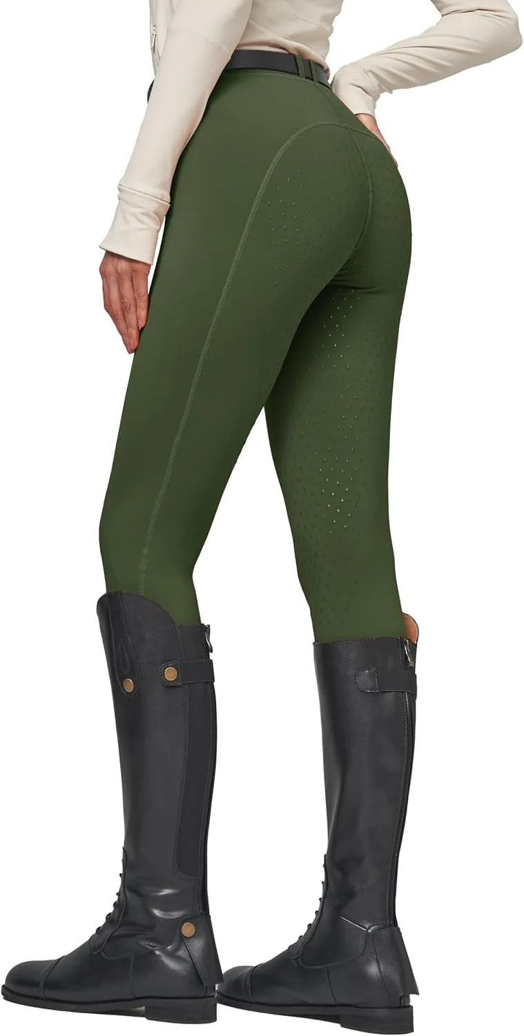 Willit Women's Fleece Riding Breeches Winter Horse Riding Pants Tights Equestrian Thermal Schooling Tights