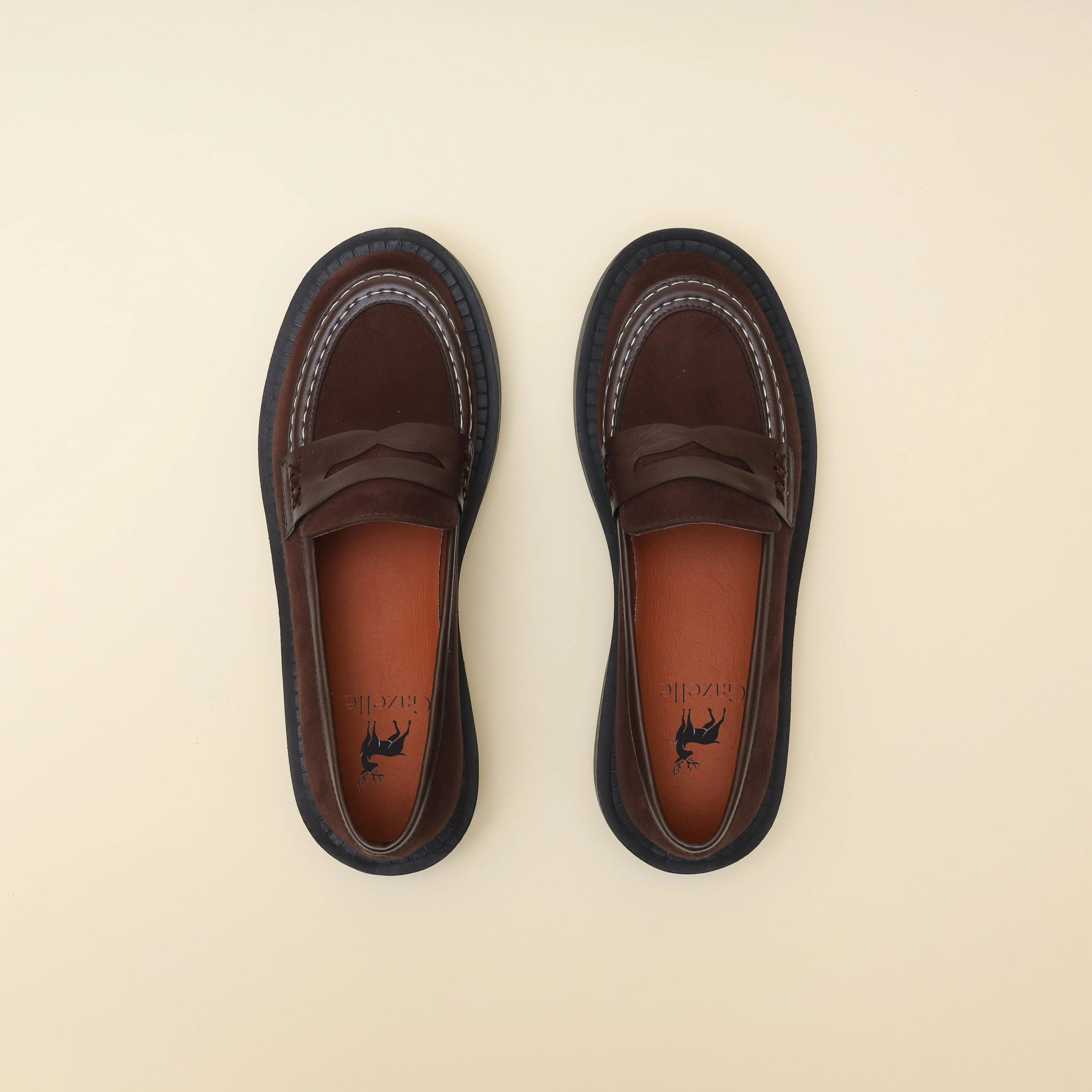 Women Brown Suede Loafers