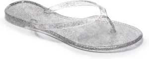 Women Flip Flops Jelly Shoes Thong Sandals Flat Slides Clear Jellies Pool Slippers Bathroom Summer Beach Size 8 Ladies Non Slip Dress Comfortable Quick Drying Soft