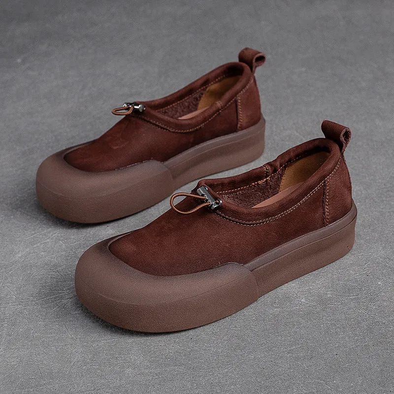 Women Minimalist Soft Leather Flat Casual Shoes
