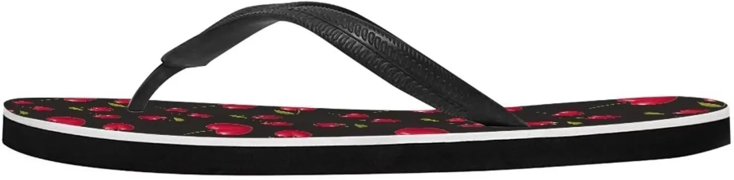Women Pig Cat Bunny Print Flip Flop Sandal, American Flag Lightweight Thong Sandals Comfort Summer Beach Slippers